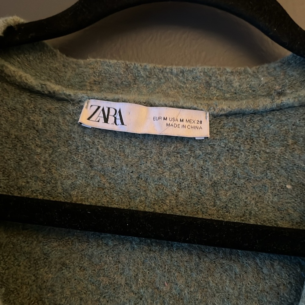 Zara Green Cardigan Sweater Set - Picture 3 of 5